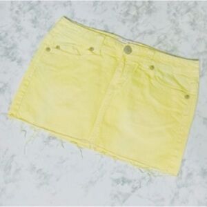 Aeropostale yellow denim skirt like size  7/8
